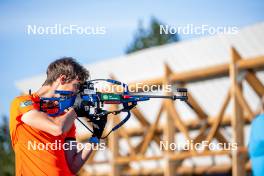 02.09.2024, Font-Romeu, France (FRA): Anton Ivarsson (SWE) - Biathlon summer training, Font-Romeu (FRA). www.nordicfocus.com. © Authamayou/NordicFocus. Every downloaded picture is fee-liable.