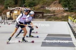 11.10.2024, Ramsau am Dachstein, Austria (AUT): Maria Remenova (SVK), Zuzana Remenova (SVK), (l-r) - Biathlon summer training, Dachsteinglacier, Ramsau am Dachstein (AUT). www.nordicfocus.com. © Manzoni/NordicFocus. Every downloaded picture is fee-liable.