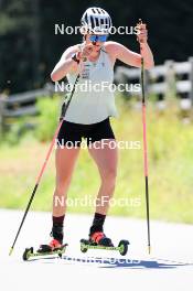 06.08.2024, Lenzerheide, Switzerland (SUI): Amy Baserga (SUI) - Biathlon summer training, Lenzerheide (SUI). www.nordicfocus.com. © Manzoni/NordicFocus. Every downloaded picture is fee-liable.