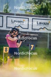 31.07.2024, Lavaze, Italy (ITA): Anna Juppe (AUT) - Biathlon summer training, Lavaze (ITA). www.nordicfocus.com. © Barbieri/NordicFocus. Every downloaded picture is fee-liable.