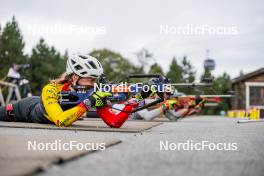 20.09.2024, Font-Romeu, France (FRA): Eve Bouvard (BEL) - Biathlon summer training, Font-Romeu (FRA). www.nordicfocus.com. © Authamayou/NordicFocus. Every downloaded picture is fee-liable.