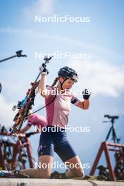 06.08.2024, Lavaze, Italy (ITA): Lara Wagner (AUT) - Biathlon summer training, Lavaze (ITA). www.nordicfocus.com. © Barbieri/NordicFocus. Every downloaded picture is fee-liable.