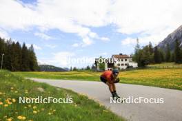 20.05.2024, Lenzerheide, Switzerland (SUI): Joscha Burkhalter (SUI) - Biathlon summer training, Lenzerheide (SUI). www.nordicfocus.com. © Manzoni/NordicFocus. Every downloaded picture is fee-liable.