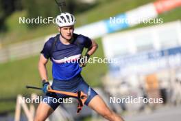 15.07.2024, Lenzerheide, Switzerland (SUI): Nikolas Burkhart (USA) - Biathlon summer training, Lenzerheide (SUI). www.nordicfocus.com. © Manzoni/NordicFocus. Every downloaded picture is fee-liable.