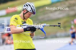 04.09.2024, Lenzerheide, Switzerland (SUI): Tarjei Boe (NOR) - Biathlon summer training, Lenzerheide (SUI). www.nordicfocus.com. © Manzoni/NordicFocus. Every downloaded picture is fee-liable.