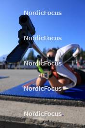 06.08.2024, Lenzerheide, Switzerland (SUI): Lena Haecki-Gross (SUI) - Biathlon summer training, Lenzerheide (SUI). www.nordicfocus.com. © Manzoni/NordicFocus. Every downloaded picture is fee-liable.