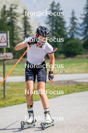 28.08.2024, Bessans, France (FRA): Oceane Michelon (FRA) - Biathlon summer training, Bessans (FRA). www.nordicfocus.com. © Authamayou/NordicFocus. Every downloaded picture is fee-liable.