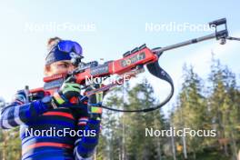 12.10.2024, Ramsau am Dachstein, Austria (AUT): Gilonne Guigonnat (FRA) - Biathlon summer training, Ramsau am Dachstein (AUT). www.nordicfocus.com. © Manzoni/NordicFocus. Every downloaded picture is fee-liable.