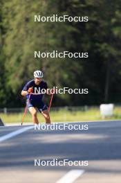 18.07.2024, Lenzerheide, Switzerland (SUI): Nikolas Burkhart (USA) - Biathlon summer training, Lenzerheide (SUI). www.nordicfocus.com. © Manzoni/NordicFocus. Every downloaded picture is fee-liable.