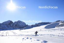 12.10.2024, Ramsau am Dachstein, Austria (AUT): Cyril Burdet (FRA), coach Team France - Biathlon summer training, Dachsteinglacier, Ramsau am Dachstein (AUT). www.nordicfocus.com. © Manzoni/NordicFocus. Every downloaded picture is fee-liable.