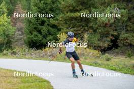 20.09.2024, Font-Romeu, France (FRA): César Beauvais (BEL) - Biathlon summer training, Font-Romeu (FRA). www.nordicfocus.com. © Authamayou/NordicFocus. Every downloaded picture is fee-liable.