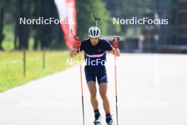 18.07.2024, Lenzerheide, Switzerland (SUI): Nikolas Burkhart (USA) - Biathlon summer training, Lenzerheide (SUI). www.nordicfocus.com. © Manzoni/NordicFocus. Every downloaded picture is fee-liable.