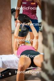 04.08.2024, Lavaze, Italy (ITA): Anna Andexer (AUT) - Biathlon summer training, Lavaze (ITA). www.nordicfocus.com. © Barbieri/NordicFocus. Every downloaded picture is fee-liable.