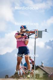 06.08.2024, Lavaze, Italy (ITA): Anna Gandler (AUT) - Biathlon summer training, Lavaze (ITA). www.nordicfocus.com. © Barbieri/NordicFocus. Every downloaded picture is fee-liable.