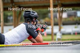 20.09.2024, Font-Romeu, France (FRA): César Beauvais (BEL) - Biathlon summer training, Font-Romeu (FRA). www.nordicfocus.com. © Authamayou/NordicFocus. Every downloaded picture is fee-liable.