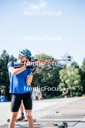 17.08.2024, Font-Romeu, France (FRA): Axel Garnier (FRA) - Biathlon summer training, Font-Romeu (FRA). www.nordicfocus.com. © Authamayou/NordicFocus. Every downloaded picture is fee-liable.