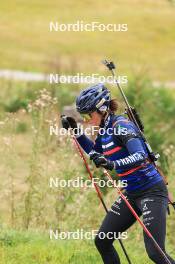 16.09.2024, Lenzerheide, Switzerland (SUI): Lou Jeanmonnot (FRA) - Biathlon summer training, Lenzerheide (SUI). www.nordicfocus.com. © Manzoni/NordicFocus. Every downloaded picture is fee-liable.