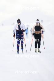 11.10.2024, Ramsau am Dachstein, Austria (AUT): Julia Simon (FRA), Oceane Michelon (FRA), (l-r) - Biathlon summer training, Ramsau am Dachstein (AUT). www.nordicfocus.com. © Manzoni/NordicFocus. Every downloaded picture is fee-liable.