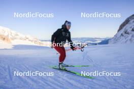 12.10.2024, Ramsau am Dachstein, Austria (AUT): Oceane Michelon (FRA) - Biathlon summer training, Dachsteinglacier, Ramsau am Dachstein (AUT). www.nordicfocus.com. © Manzoni/NordicFocus. Every downloaded picture is fee-liable.