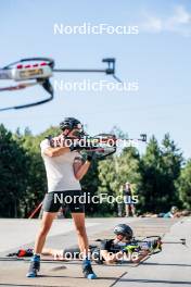 17.08.2024, Font-Romeu, France (FRA): Antonin Guy (FRA) - Biathlon summer training, Font-Romeu (FRA). www.nordicfocus.com. © Authamayou/NordicFocus. Every downloaded picture is fee-liable.