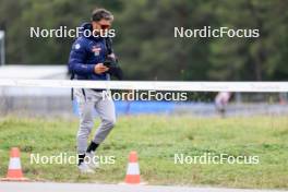 15.09.2024, Lenzerheide, Switzerland (SUI): Simon Fourcade (FRA) - Sommer Nordic Event 2024, Sommer Biathlon Cup, Lenzerheide (SUI). www.nordicfocus.com. © Manzoni/NordicFocus. Every downloaded picture is fee-liable.