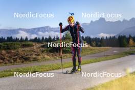 22.10.2024, Lavaze, Italy (ITA): Johannes Thingnes Boe (NOR) - Biathlon summer training, Lavaze (ITA). www.nordicfocus.com. © Vanzetta/NordicFocus. Every downloaded picture is fee-liable.