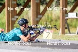 17.08.2024, Font-Romeu, France (FRA): Flavio Guy (FRA) - Biathlon summer training, Font-Romeu (FRA). www.nordicfocus.com. © Authamayou/NordicFocus. Every downloaded picture is fee-liable.