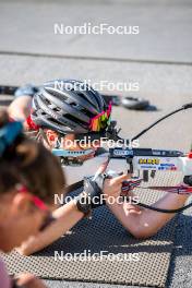 17.08.2024, Font-Romeu, France (FRA): Eva Laine (FRA) - Biathlon summer training, Font-Romeu (FRA). www.nordicfocus.com. © Authamayou/NordicFocus. Every downloaded picture is fee-liable.