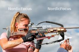 29.08.2024, Bessans, France (FRA): Oceane Michelon (FRA) - Biathlon summer training, Bessans (FRA). www.nordicfocus.com. © Authamayou/NordicFocus. Every downloaded picture is fee-liable.