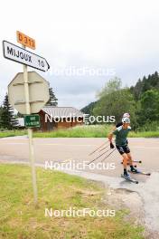 02.07.2024, Premanon, France (FRA): Eric Perrot (FRA), Emilien Jacquelin (FRA), (l-r) - Biathlon summer training, Premanon (FRA). www.nordicfocus.com. © Manzoni/NordicFocus. Every downloaded picture is fee-liable.