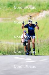 15.07.2024, Lenzerheide, Switzerland (SUI): Nikolas Burkhart (USA) - Biathlon summer training, Lenzerheide (SUI). www.nordicfocus.com. © Manzoni/NordicFocus. Every downloaded picture is fee-liable.