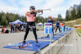 15.09.2024, Lenzerheide, Switzerland (SUI): Julia Simon (FRA) - Sommer Nordic Event 2024, Sommer Biathlon Cup, Lenzerheide (SUI). www.nordicfocus.com. © Manzoni/NordicFocus. Every downloaded picture is fee-liable.