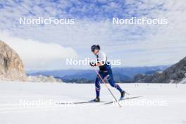 14.10.2024, Ramsau am Dachstein, Austria (AUT): Julia Simon (FRA) - Biathlon summer training, Dachsteinglacier, Ramsau am Dachstein (AUT). www.nordicfocus.com. © Manzoni/NordicFocus. Every downloaded picture is fee-liable.