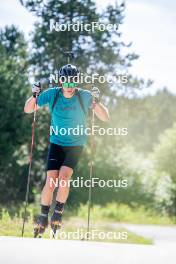 17.08.2024, Font-Romeu, France (FRA): Flavio Guy (FRA) - Biathlon summer training, Font-Romeu (FRA). www.nordicfocus.com. © Authamayou/NordicFocus. Every downloaded picture is fee-liable.