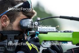 27.08.2024, Martell, Italy (ITA): Patrick Braunhofer (ITA) - Biathlon summer training, Martell (ITA). www.nordicfocus.com. © Vanzetta/NordicFocus. Every downloaded picture is fee-liable.