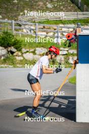 17.07.2024, Martell, Italy (ITA): Lisa Vittozzi (ITA) - Biathlon summer training, Martell (ITA). www.nordicfocus.com. © Barbieri/NordicFocus. Every downloaded picture is fee-liable.