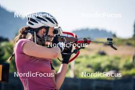 31.07.2024, Lavaze, Italy (ITA): Lisa Osl (AUT) - Biathlon summer training, Lavaze (ITA). www.nordicfocus.com. © Barbieri/NordicFocus. Every downloaded picture is fee-liable.