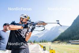 29.08.2024, Bessans, France (FRA): Eric Perrot - Biathlon summer training, Bessans (FRA). www.nordicfocus.com. © Authamayou/NordicFocus. Every downloaded picture is fee-liable.