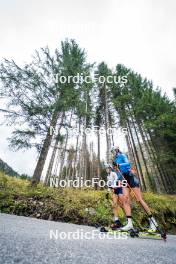 30.09.2024, Lavaze, Italy (ITA): Linda Zingerle (ITA), Rebecca Passler (ITA), (l-r) - Biathlon summer training, Lavaze (ITA). www.nordicfocus.com. © Barbieri/NordicFocus. Every downloaded picture is fee-liable.