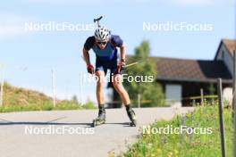 15.07.2024, Lenzerheide, Switzerland (SUI): Bjorn Westervelt (USA) - Biathlon summer training, Lenzerheide (SUI). www.nordicfocus.com. © Manzoni/NordicFocus. Every downloaded picture is fee-liable.