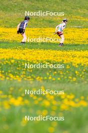 20.05.2024, Lenzerheide, Switzerland (SUI): Aita Gasparin (SUI), Elisa Gasparin (SUI), (l-r) - Biathlon summer training, Lenzerheide (SUI). www.nordicfocus.com. © Manzoni/NordicFocus. Every downloaded picture is fee-liable.