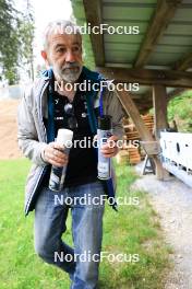 03.07.2024, Premanon, France (FRA): Jean-Pierre Amat (FRA), Olympic Champion and shooting coach Team France - Biathlon summer training, Premanon (FRA). www.nordicfocus.com. © Manzoni/NordicFocus. Every downloaded picture is fee-liable.