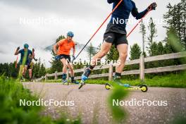 15.06.2024, Lavaze, Italy (ITA): Malte Stefansson (SWE), Viktor Brandt (SWE), (l-r)  - Biathlon summer training, Lavaze (ITA). www.nordicfocus.com. © Barbieri/NordicFocus. Every downloaded picture is fee-liable.