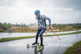 27.09.2024, Lavaze, Italy (ITA): Lukas Hofer (ITA) - Biathlon summer training, Lavaze (ITA). www.nordicfocus.com. © Barbieri/NordicFocus. Every downloaded picture is fee-liable.