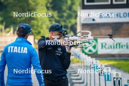 17.07.2024, Martell, Italy (ITA): Alexander Inderst (ITA), Jonne Kahkonen (FIN), (l-r)  - Biathlon summer training, Martell (ITA). www.nordicfocus.com. © Barbieri/NordicFocus. Every downloaded picture is fee-liable.