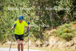 02.09.2024, Font-Romeu, France (FRA): Viktor Brandt (SWE) - Biathlon summer training, Font-Romeu (FRA). www.nordicfocus.com. © Authamayou/NordicFocus. Every downloaded picture is fee-liable.