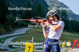 28.08.2024, Bessans, France (FRA): Jeanne Richard (FRA) - Biathlon summer training, Bessans (FRA). www.nordicfocus.com. © Authamayou/NordicFocus. Every downloaded picture is fee-liable.