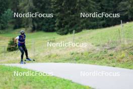 16.09.2024, Lenzerheide, Switzerland (SUI): Julia Simon (FRA) - Biathlon summer training, Lenzerheide (SUI). www.nordicfocus.com. © Manzoni/NordicFocus. Every downloaded picture is fee-liable.