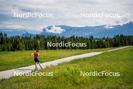 27.06.2024, Lavaze, Italy (ITA): Johannes Dale-Skjevdal (NOR) - Biathlon summer training, Lavaze (ITA). www.nordicfocus.com. © Barbieri/NordicFocus. Every downloaded picture is fee-liable.