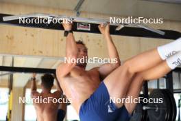 18.07.2024, Lenzerheide, Switzerland (SUI): Vincent Bonacci (USA) - Biathlon summer training, Lenzerheide (SUI). www.nordicfocus.com. © Manzoni/NordicFocus. Every downloaded picture is fee-liable.